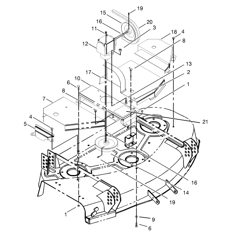 Cover Gearbox Gage and Wheel Assembly
