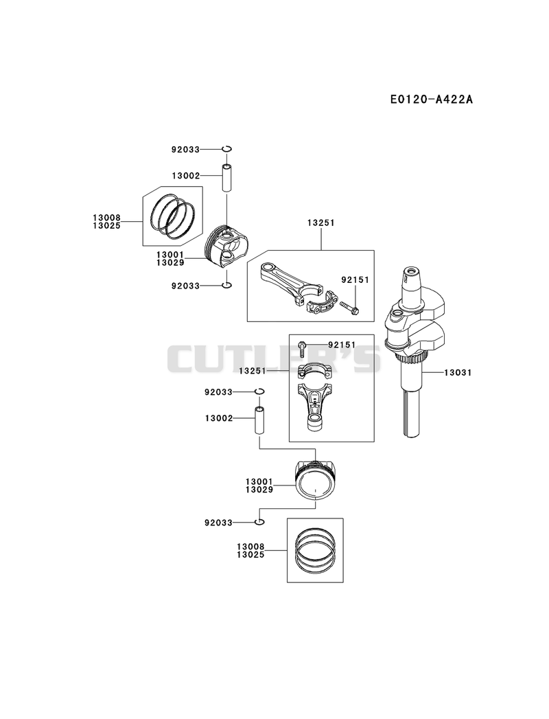 PISTON/CRANKSHAFT