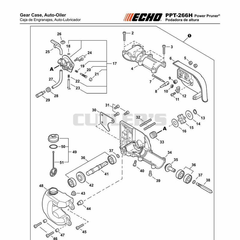 Gear Case, Auto-Oiler