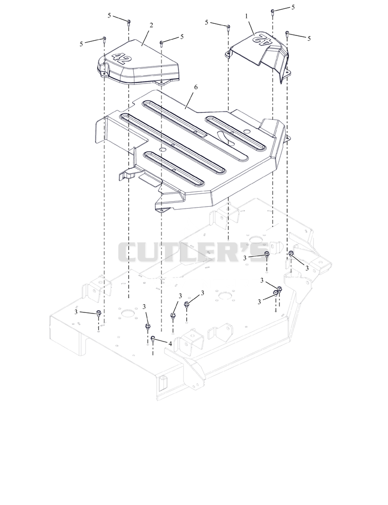 Belt Covers and Deck Guard - 42"