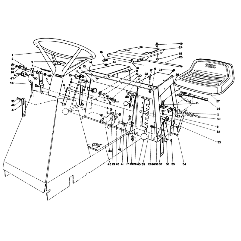 Seat & Steering Wheel Assembly