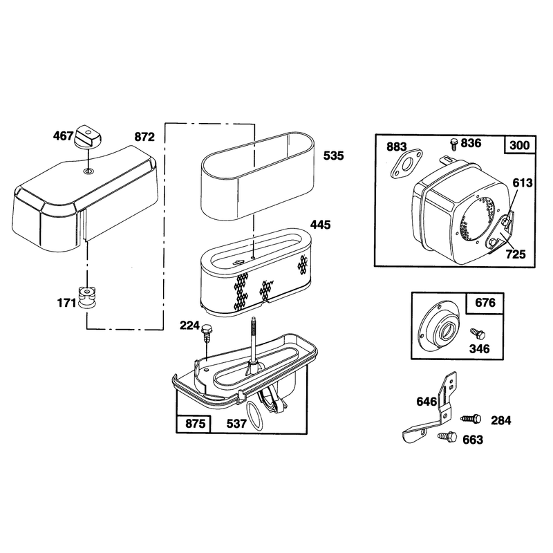 Engine Briggs and Stratton Model 28d707-0124-01