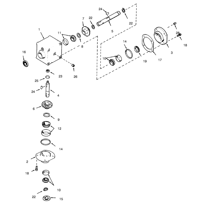 Gear Box Asm No 1100-010