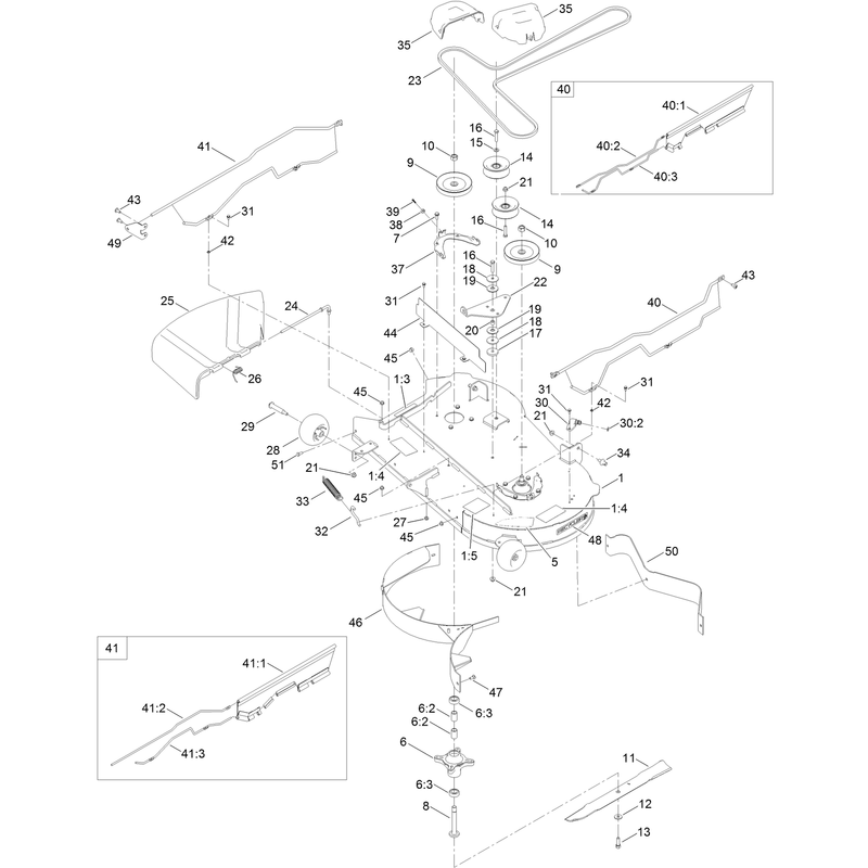 42 Inch Deck Assembly