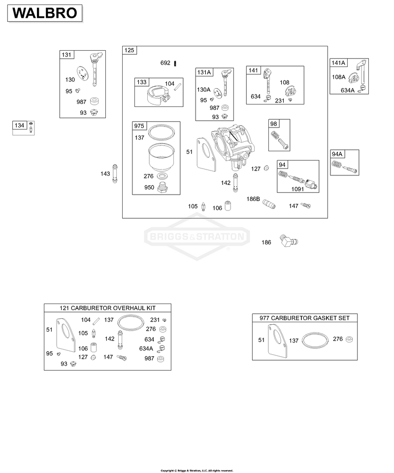 Carburetor, Overhaul Kits