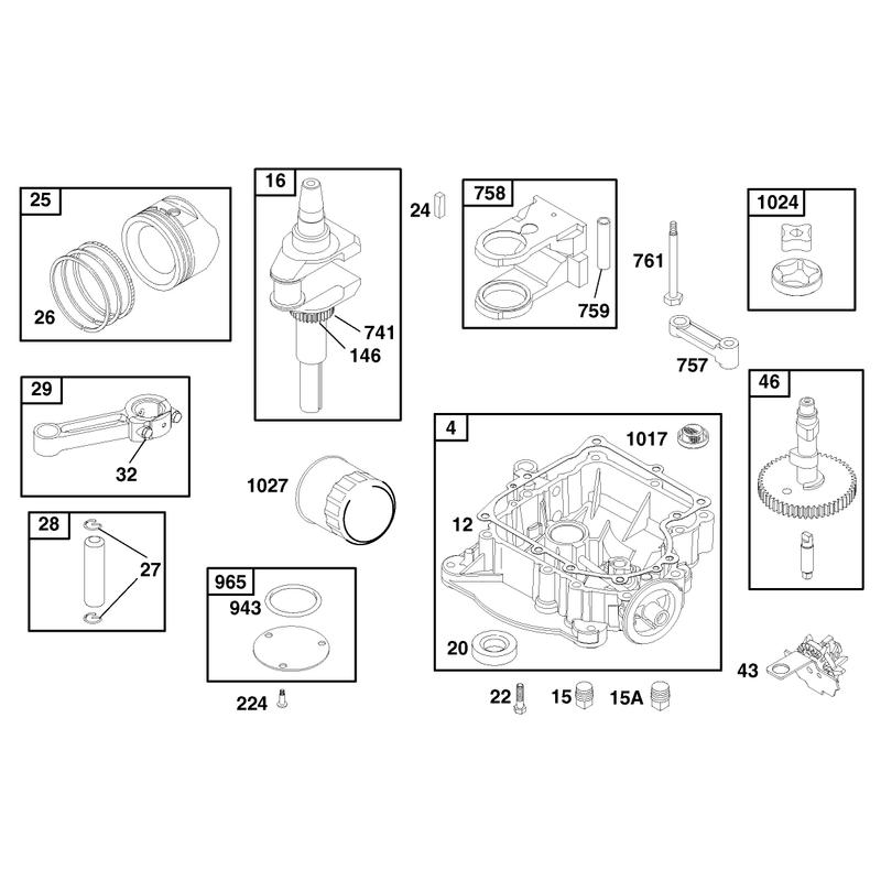 Engine Briggs and Stratton Model 28q777-0690-E1