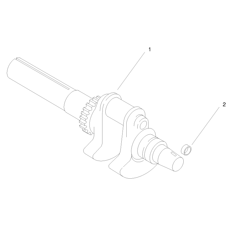 Group 1 Crankshaft ch25s-68606 Kohler