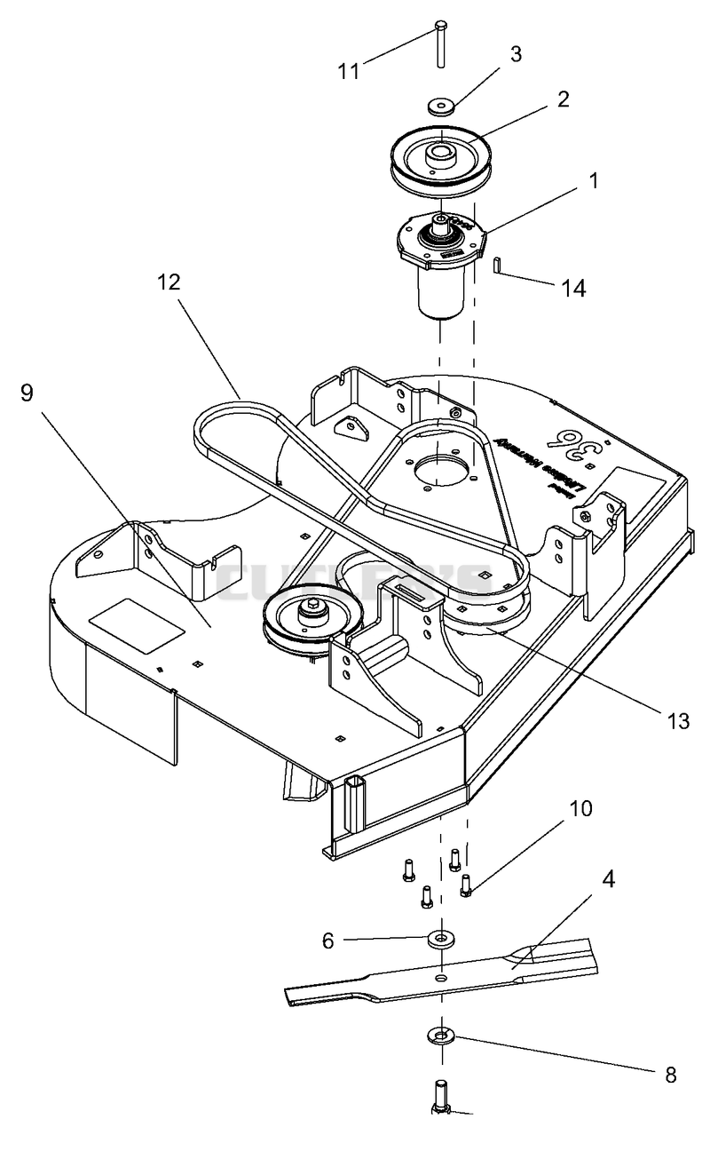 Deck, Belt, Blades And Spindles