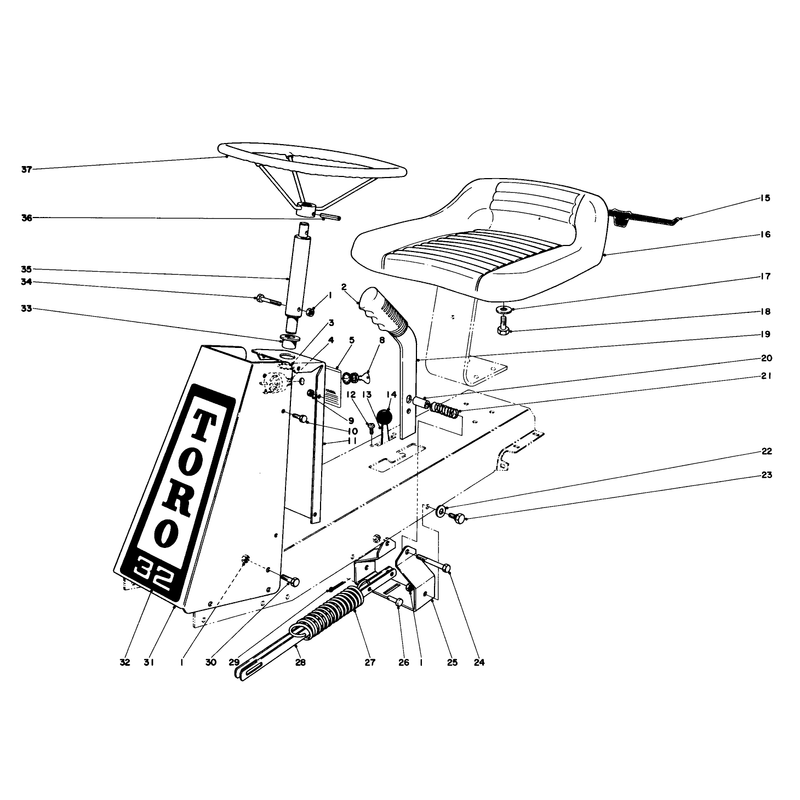 Steering And Seat Assembly