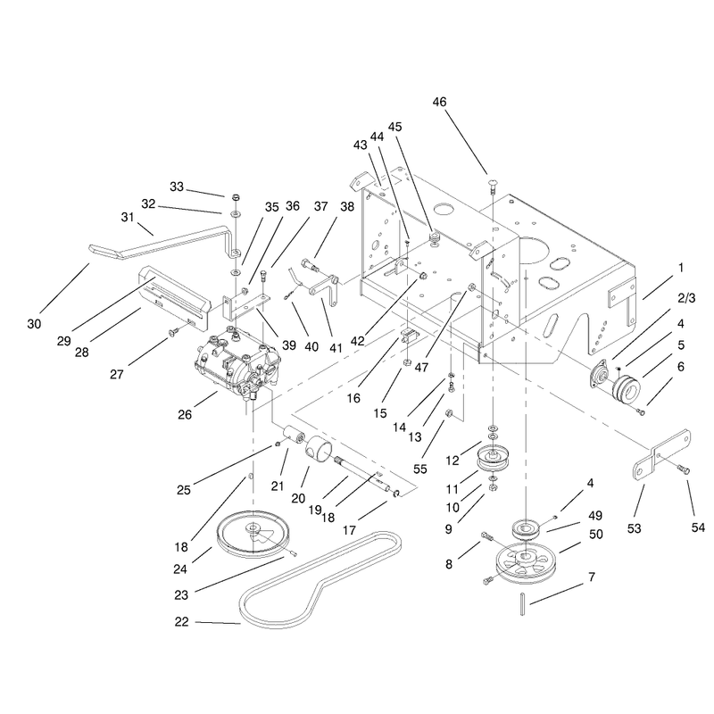 Transmission and Drive Pulley Assembly