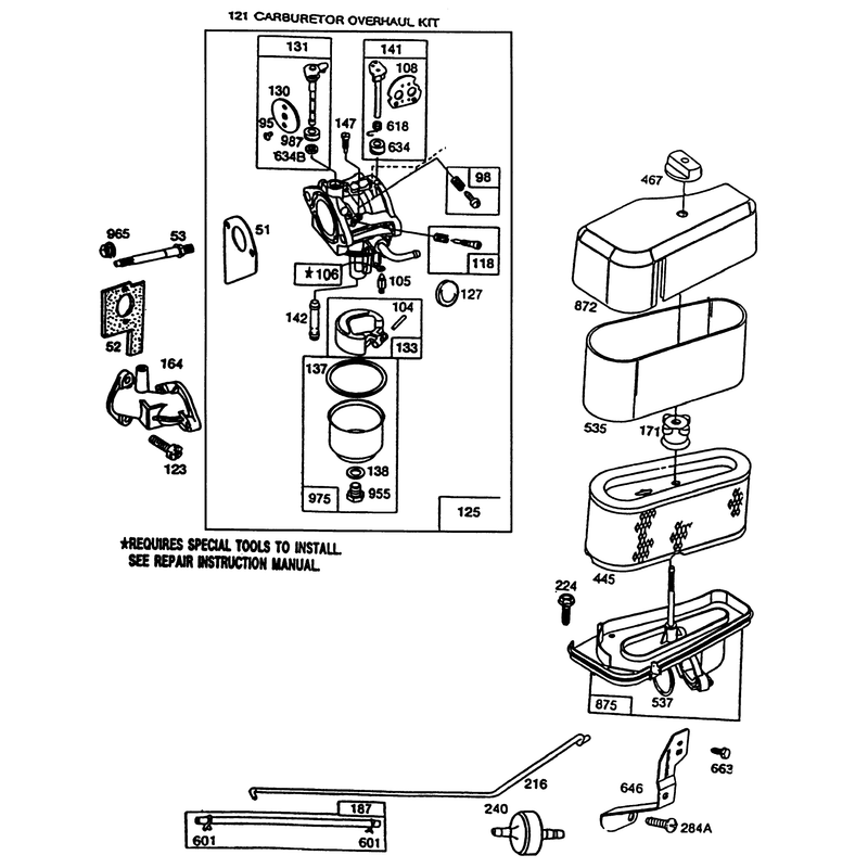 Briggs & Stratton Model 286707-0118-01
