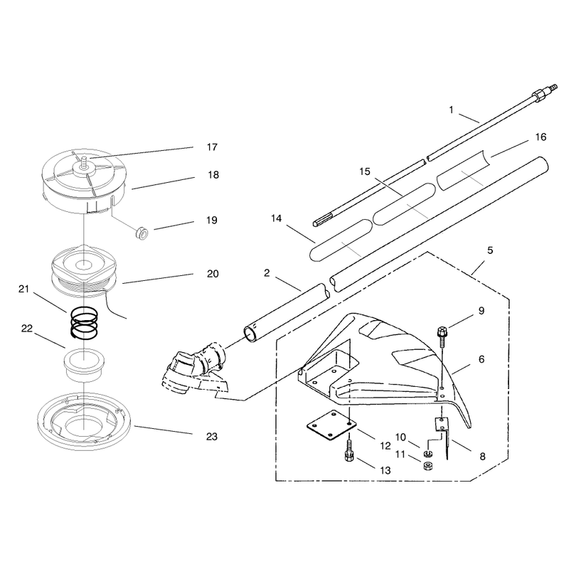Head, Shaft And Shield Assembly