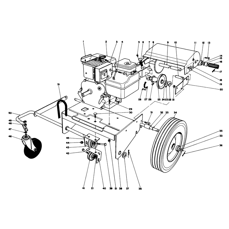 Engine and Base Assembly Model 62923
