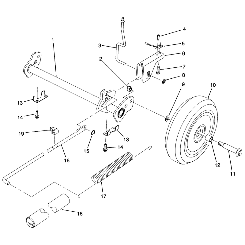 Hp Rear Axle Assembly Model No 20900 Only