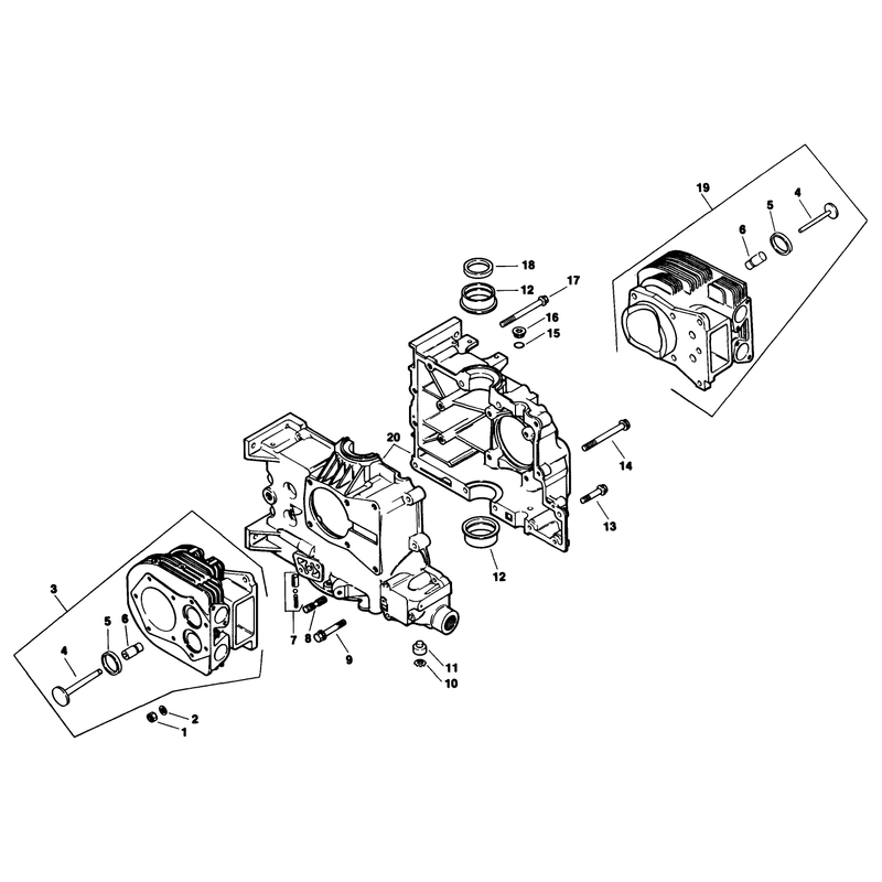 Crankcase Engine Model No Mv16s Type 56519