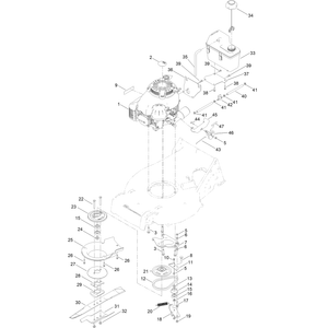 Engine and Blade Assembly