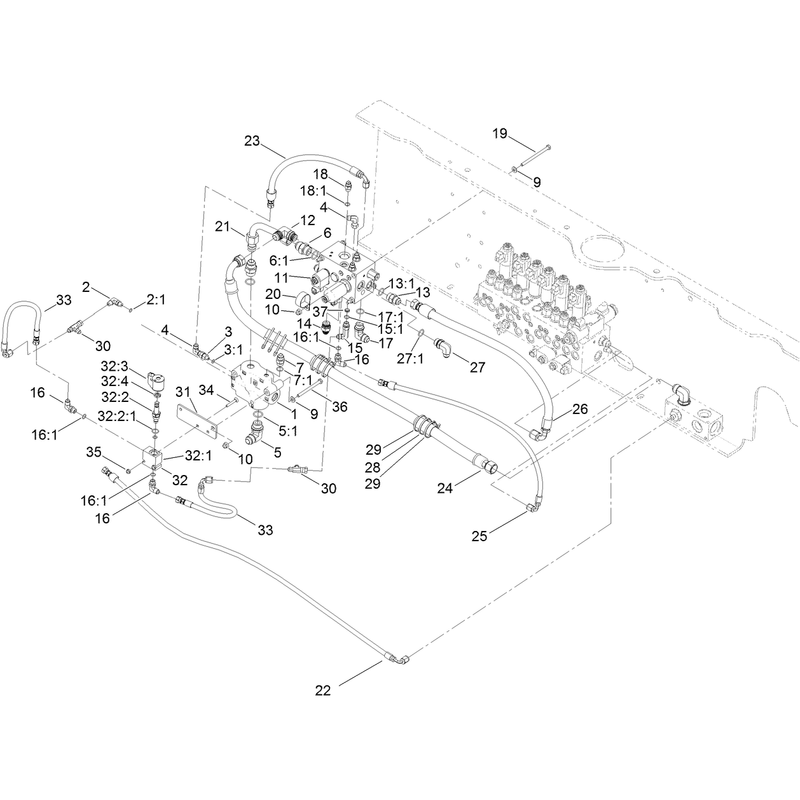 Fan Drive Valve and Flow Divider Assembly