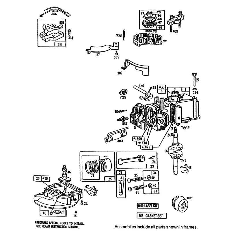 Engine Briggs and Stratton Model 95902-3148-01