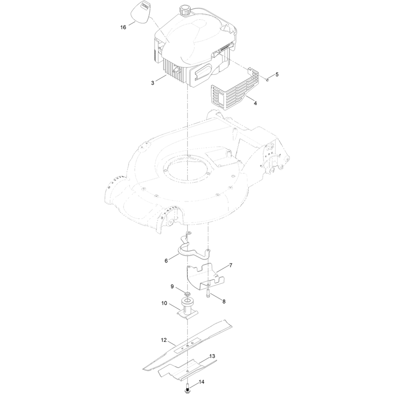 Engine and Blade Assembly