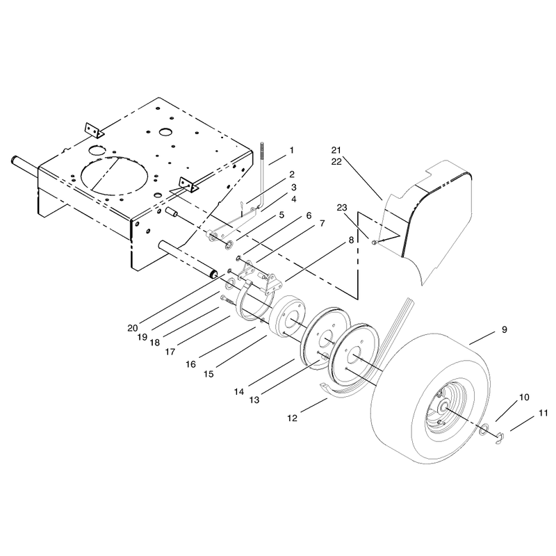 Brake Pulley and Wheel Assembly