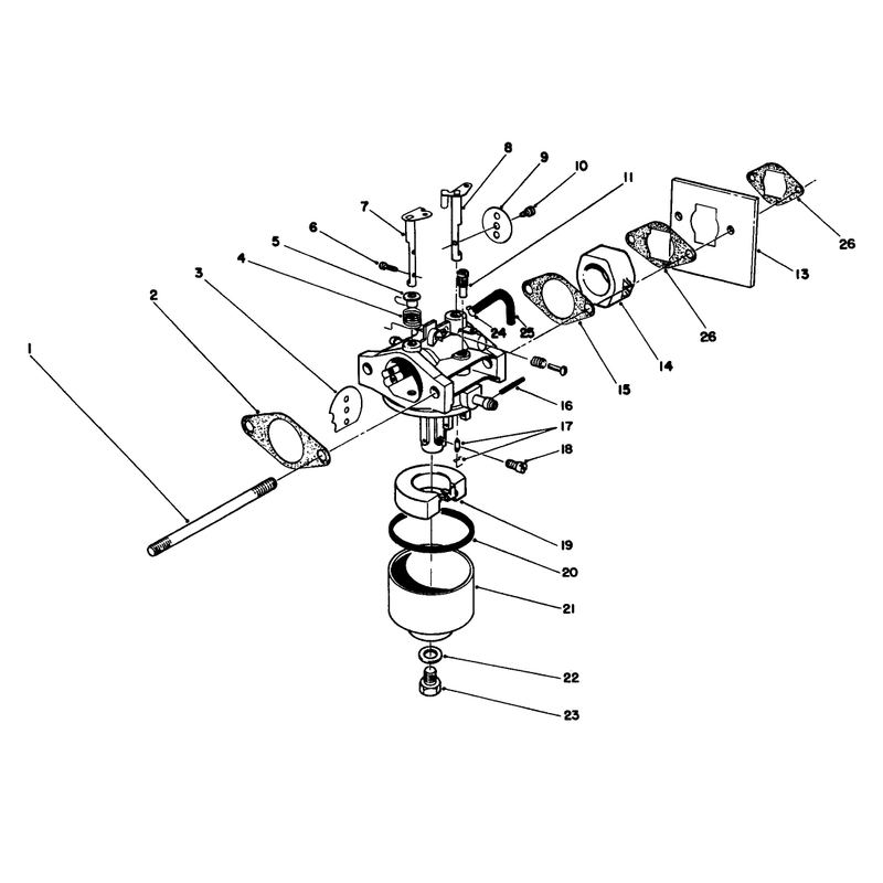 Carburetor Assembly Model No 47pl0-1
