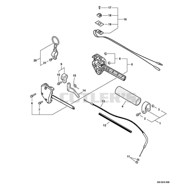 Control Handle,Throttle Cable, Ignition Switch