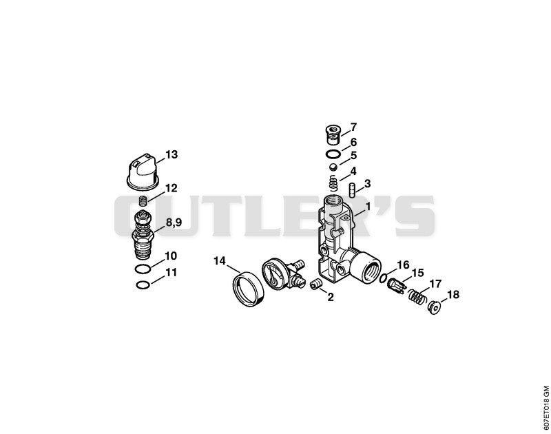 Regulation valve block (15.96)