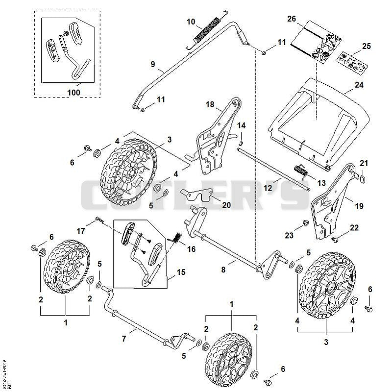 Chassis, height adjustment