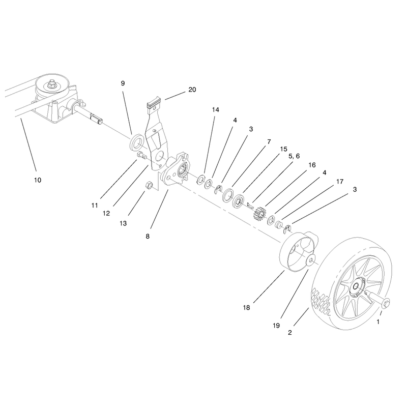 Gear Case and Wheel Assembly