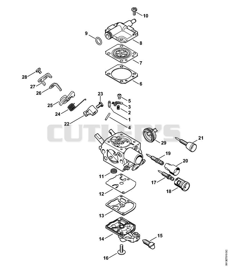 Carburetor C1Q-S281, C1Q-S284