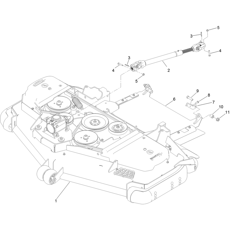 Deck and Driveshaft Assembly