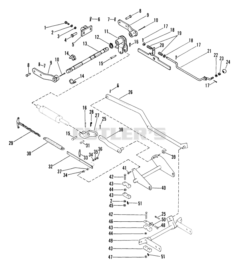 Lift System Rock Shafts