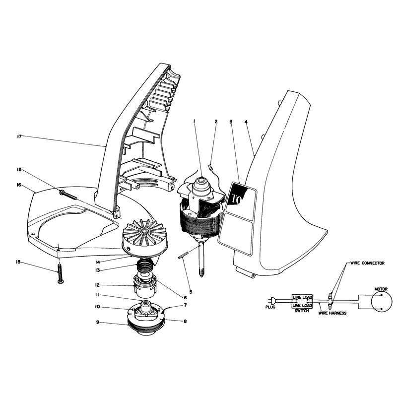 Motor and Housing Assembly