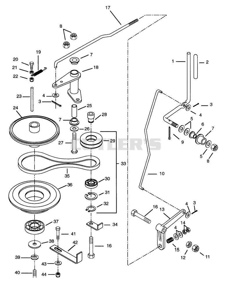 PTO CLUTCH LINKAGE