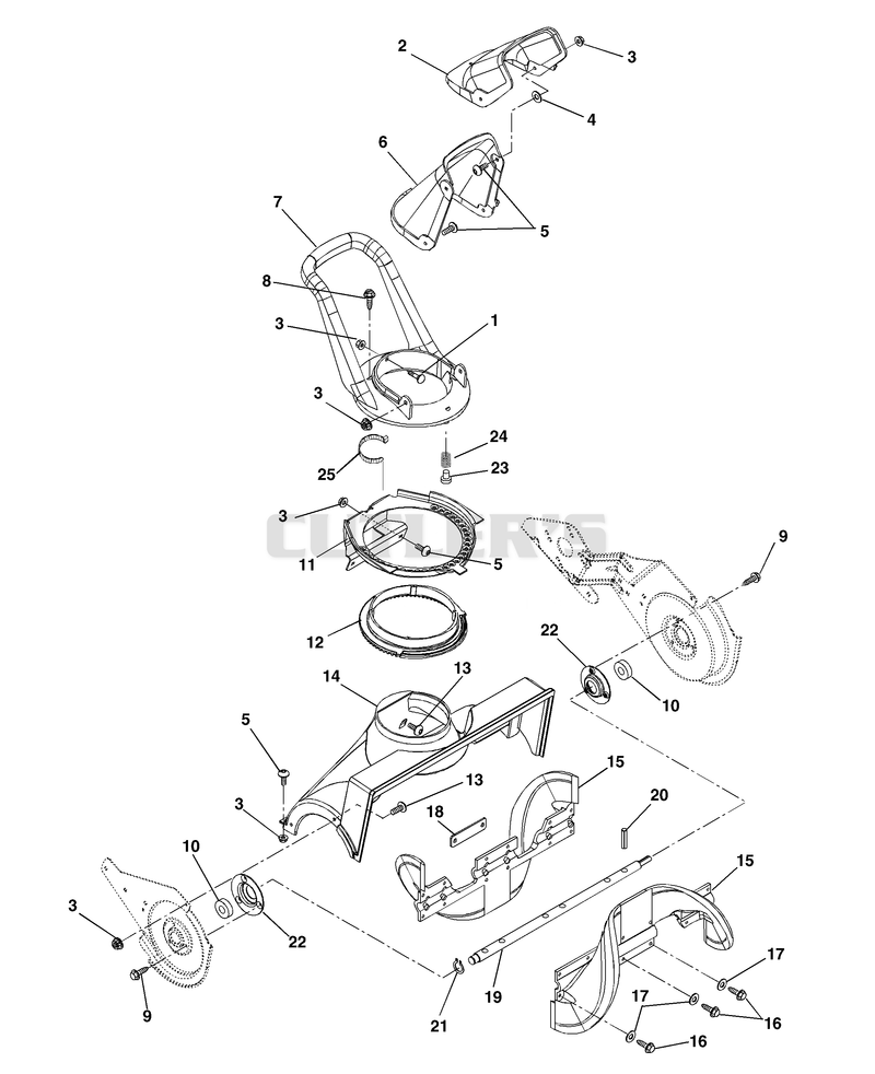 Auger And Discharge Chute