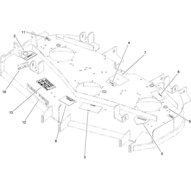 Deck Decal Assembly No 108-5965