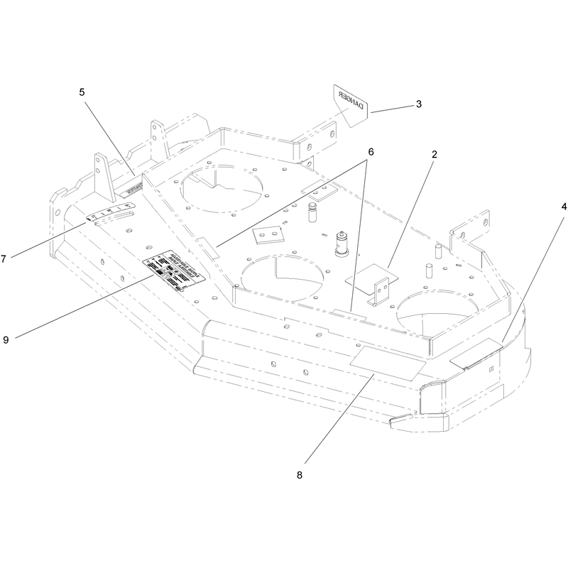 Deck Decal Assembly No 110-4908