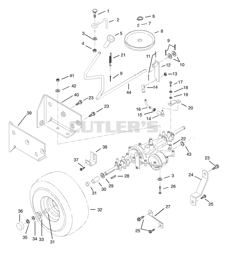 Rear Wheel & Gear Drive