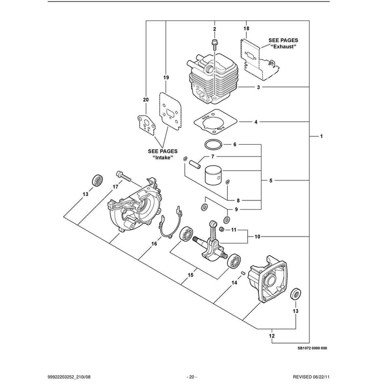 Engine, Short Block -- SB1072