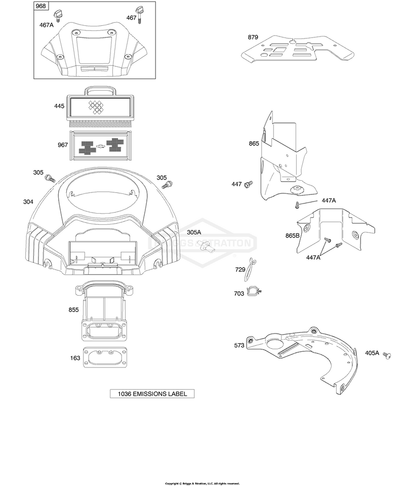 Air Cleaner, Blower Housing/Shrouds