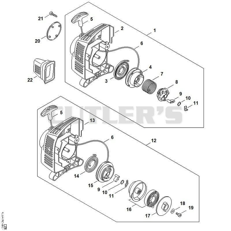 Rewind starter ErgoStart/Easy2Start