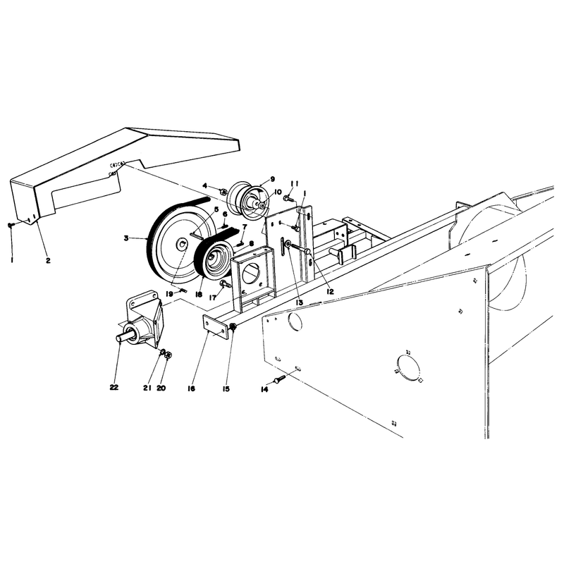 Cross Frame and Pulley Assemblies
