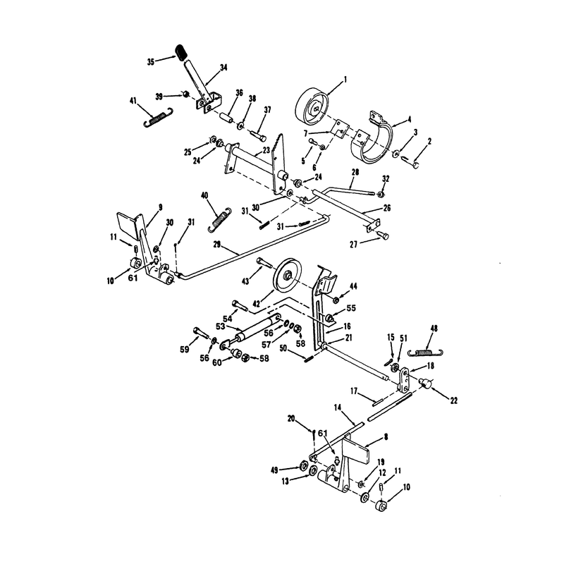 Clutch, Brake And Speed Control Linkage