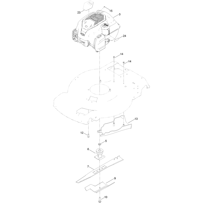Engine and Blade Assembly