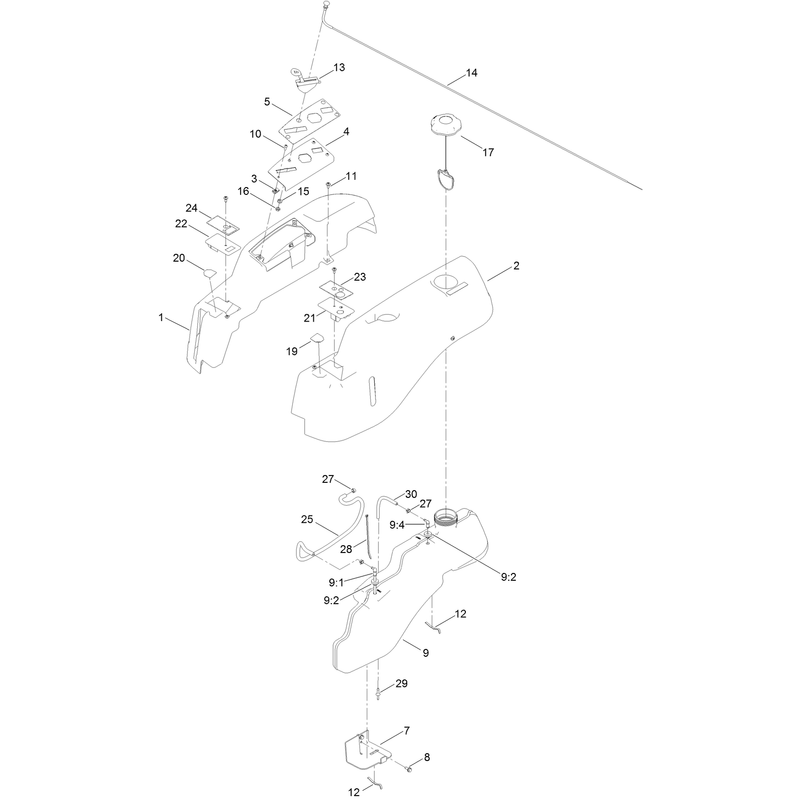 Body Styling and Fuel Tank Assembly