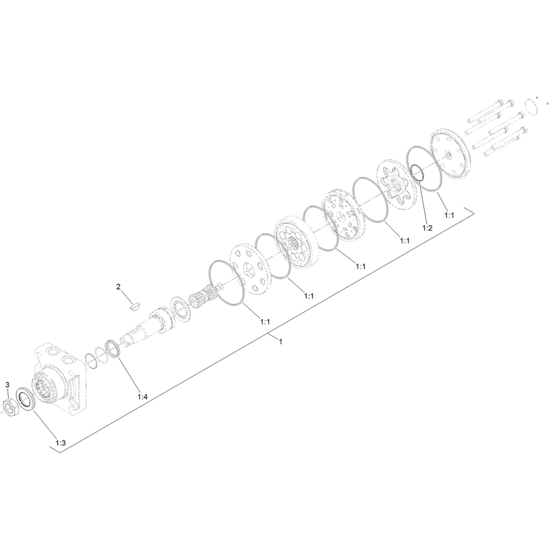 Hydraulic Wheel Motor Assembly No 120-8486
