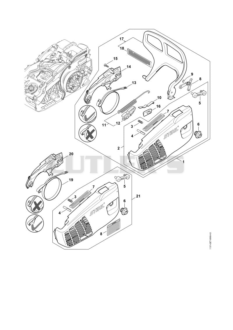 Chain sprocket cover