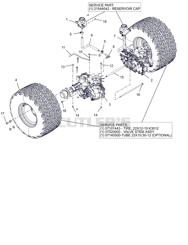 Rear Tires And Transaxles - 60"