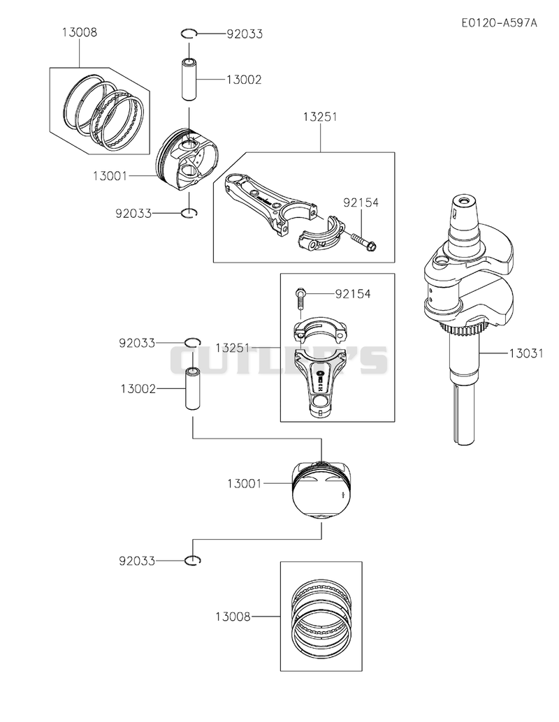 PISTON/CRANKSHAFT