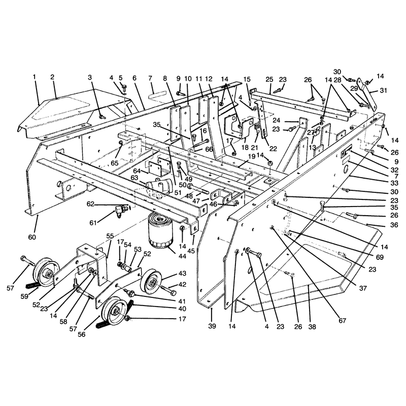Frame and Jackshaft Assembly
